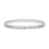 SALE - 14k Solid Gold Diamond Pave Ring - White Gold / 6 - Rings - Ofina