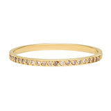 SALE - 14k Solid Gold Diamond Pave Ring - Yellow Gold / 6 - Rings - Ofina