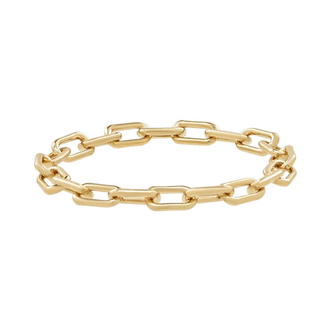 SALE - Paperclip Chain Ring - - Rings - Ofina