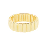 Thick Ribbed Ring - 6 - Rings - Ofina