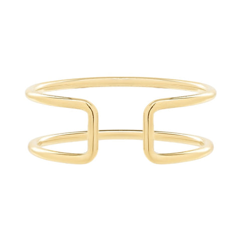 Double Open Band Ring - S/M - Rings - Ofina