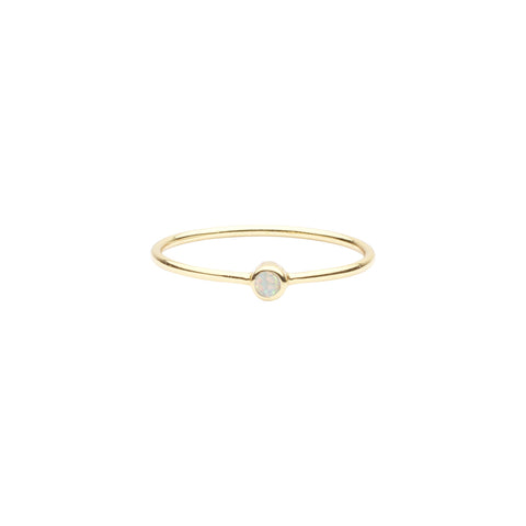 SALE - Opal Solitaire Ring - 5 - Rings - Ofina