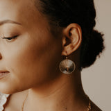 Textured Sundallion Earrings - - Earrings - Ofina