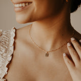 Thin Lock Necklace - - Necklaces - Ofina