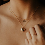 Smooth Heart Locket - - Necklaces - Ofina