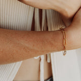 Thin Paperclip Bracelet - - Bracelets - Ofina