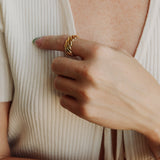Bold Swirl Ring - - Rings - Ofina