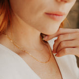 Thin Oval Link Chain Necklace - - Necklaces - Ofina