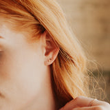 Tiny Moon & Star Studs - - Earrings - Ofina