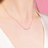14k Diamond Chevron Necklace - - Necklaces - Ofina