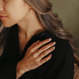 14k Solid Gold Bar Ring - - Rings - Ofina