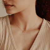 Textured Diamond CZ Necklace - - Necklaces - Ofina
