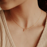 Textured Diamond CZ Necklace - - Necklaces - Ofina