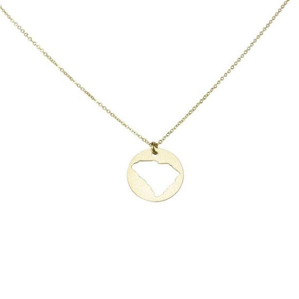 SALE - State Outline Necklace - Necklaces -  -  - Azil Boutique
