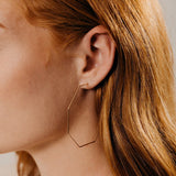 Infinity Octagon Hoops - - Earrings - Ofina