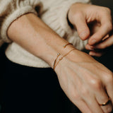 Double CZ Cuff - - Bracelets - Ofina