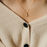 Tiny CZ Floral Necklace - - Necklaces - Ofina