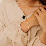 SALE - Long Thin Bar Bracelet - - Bracelets - Ofina