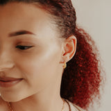 Spiral Huggie Studs - - Earrings - Ofina