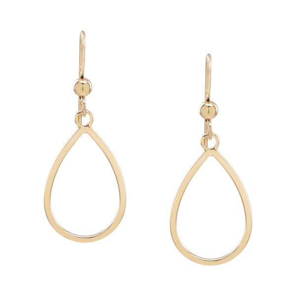 Teardrop Outline Earrings - - Earrings - Ofina
