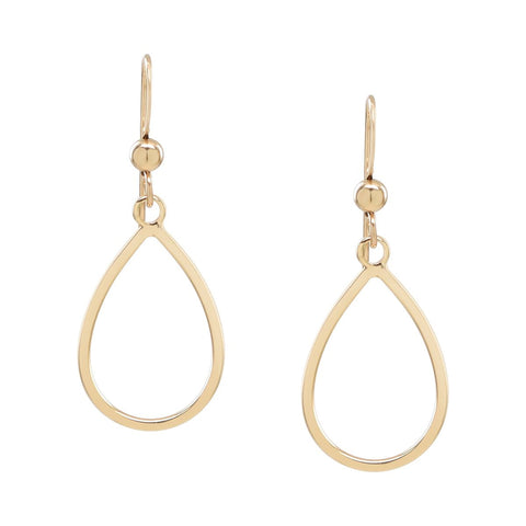 Teardrop Outline Earrings - - Earrings - Ofina