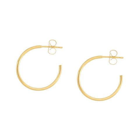 SALE - Thin Hoop Earrings - 20mm - Earrings - Ofina