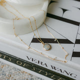 Tiny Pearl Beaded Drop Necklace - - Necklaces - Ofina