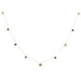 SALE - Multi Discs Long Necklace - Gold - Necklaces - Ofina
