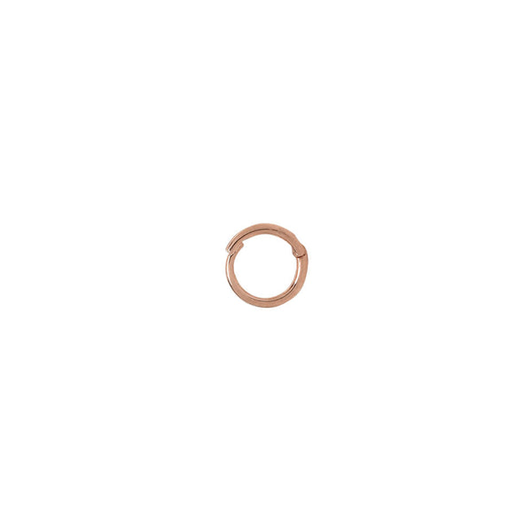 10k Solid Gold Huggie Hoops - Rose Gold / 9mm - Sold Individually - Earrings - Ofina