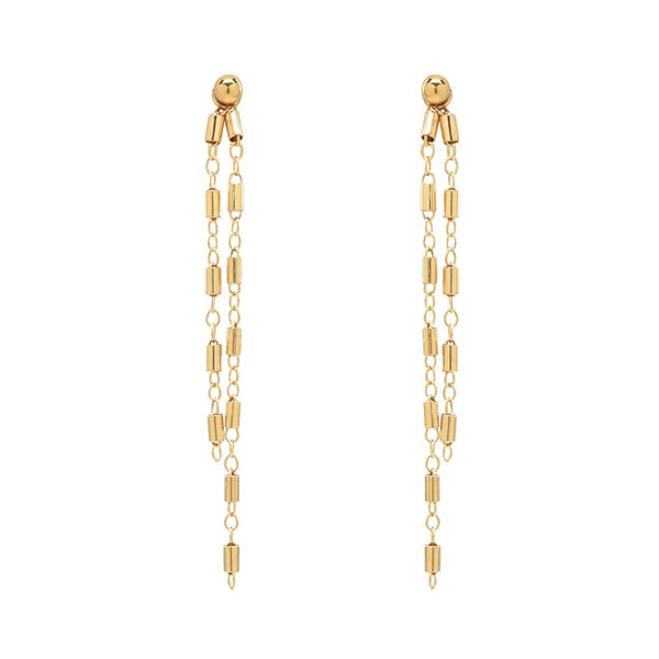 Detachable Round Multi Bar Sphere Studs - Gold / Small - Earrings - Ofina