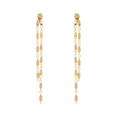 Detachable Round Multi Bar Sphere Studs - Gold / Small - Earrings - Ofina