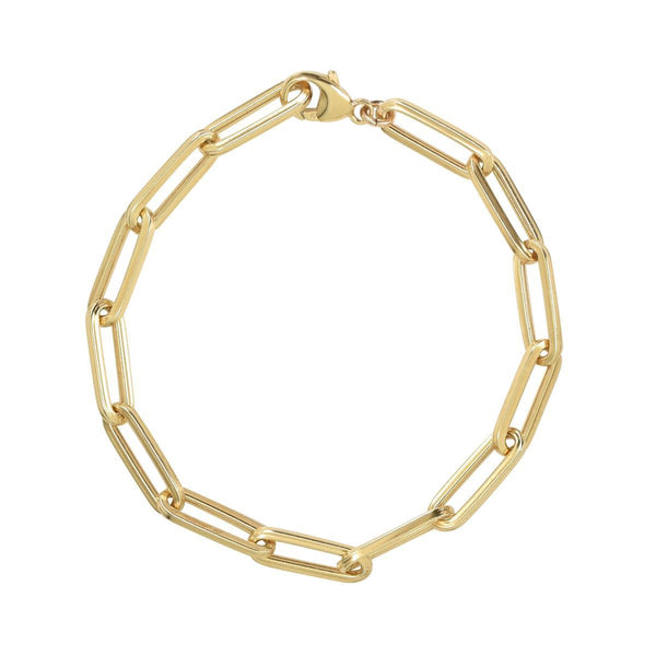 Thick Paperclip Bracelet - 7" - Bracelets - Ofina