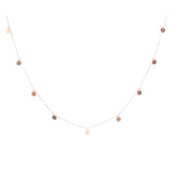 SALE - Multi Discs Long Necklace - Rosegold - Necklaces - Ofina