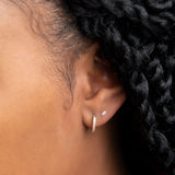 Tiny Baguette Studs - - Earrings - Ofina