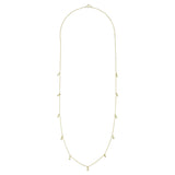 Long CZ Necklace - Gold - Necklaces - Ofina