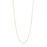 14k Solid Gold Ball Chain Necklace - Yellow Gold / 16" - Necklaces - Ofina