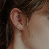 Halo Duo Pearl Studs - - Earrings - Ofina
