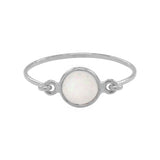 Circle Opal Ring - Silver / 5 - Rings - Ofina