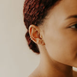 Double Line Middle Ear Cuff - - Earrings - Ofina