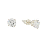 CZ Prong Studs - 3mm / Silver - Earrings - Ofina