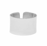 Hammered Cigar Band Ring - Silver / 5 - Rings - Ofina