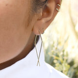 Infinity Diamond Hoops - - Earrings - Ofina