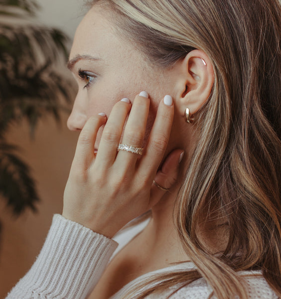 CZ Multi-Baguette Eternity Band Ring - - Rings - Ofina