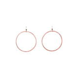 SALE - Brushed Hoop Earring - Rosegold / Large - Earrings - Ofina