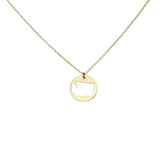 SALE - State Outline Necklace - Gold / WA - Necklaces - Ofina