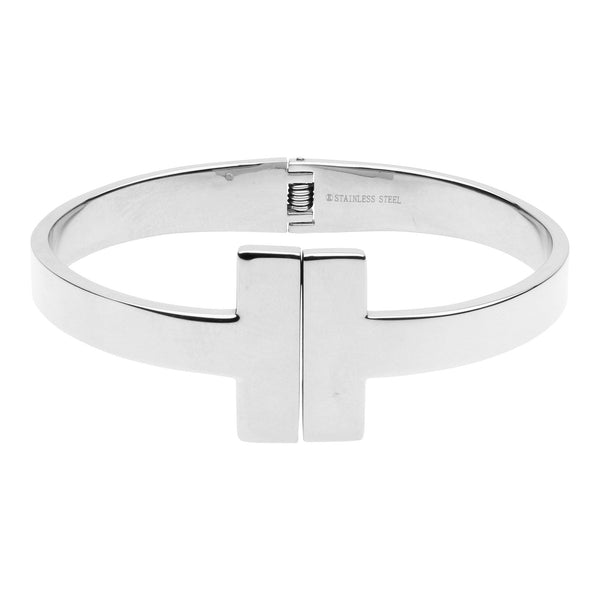 SALE - Closed Double Bar Hinged Cuff - Silver - Bracelets - Ofina