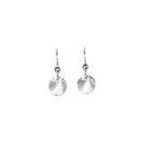 SALE - Brushed Disc Earrings - Silver / Small - Earrings - Ofina