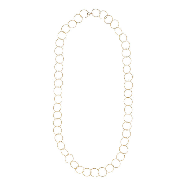 Multi-Interlocking Diamond Cut Necklace - Gold - Necklaces - Ofina