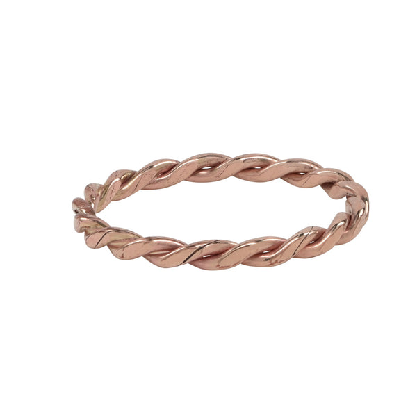 SALE - Flat Braided Ring - Rosegold / 5 - Rings - Ofina