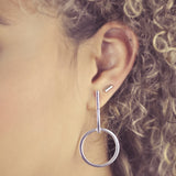 SALE - Rounded Bar Studs - - Earrings - Ofina
